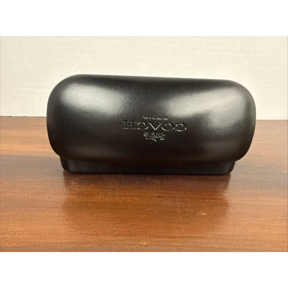 Authentic Coach Black Sunglasses‎ Hard Case w/ Sealed Cleaning Cloth